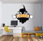 Personalized Video Gamer Name Decal- Famous Game Wall Art - Wall Decal For Room