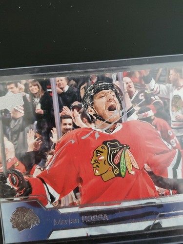 2016-17 UD Marian Hossa Signed Card Auto Autograph #43 Chicago Blackhawks - Picture 2 of 3