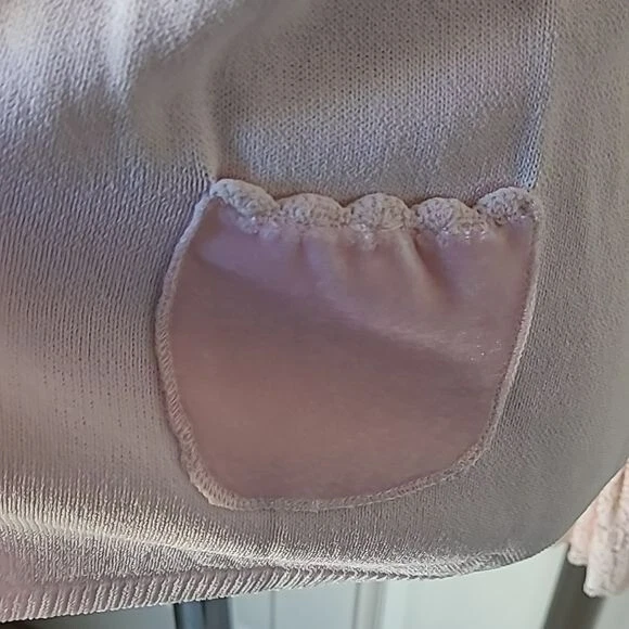 Cárdigan rosa vintage April Cornell S Foto 4 de 4