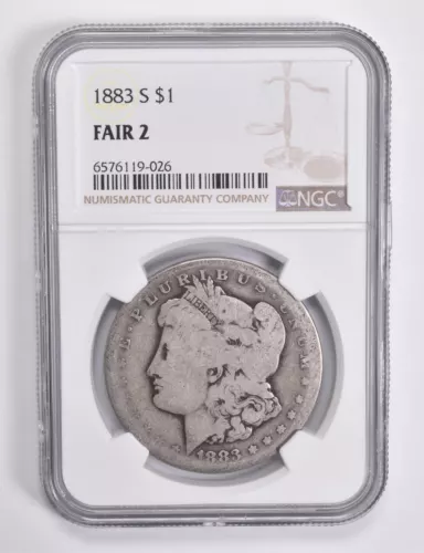 FAIR 2 1883-S Morgan Silver Dollar NGC Lowball Low Ball *4585