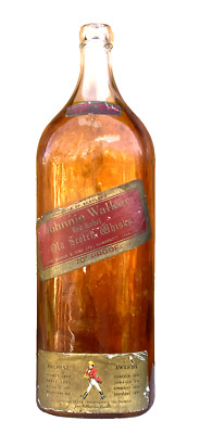 Vintage Johnnie Walker Red Label 70% Proof große Flasche 4,5L leer gebraucht ohne Deckel