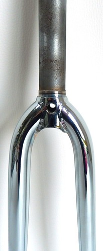 FOURCHE ACIER ROUTE 700 FILETÉE 1" DIAMÈTRE 25.4 CHROMÉE BSC NEUVE ( FORCK ) - Photo 5 sur 5