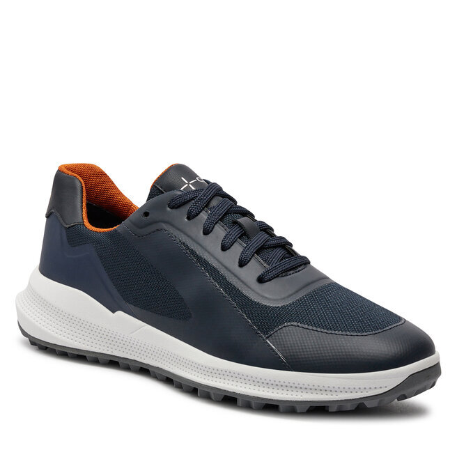 GEOX Mens Navy Blue Textile Lace Up Sneakers u4536b 0119j c4002