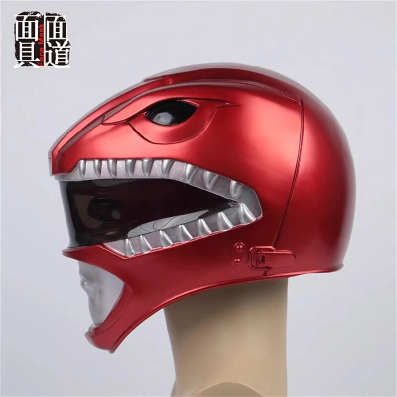 Power Rangers Mighty Morphin Jason Lee Scott PVC Helmet Cosplay Full Mask Hallow - Image 4 of 4