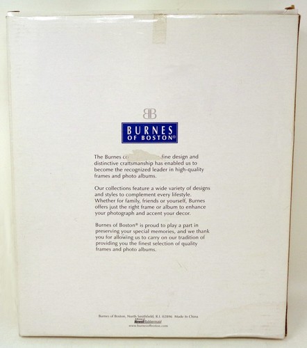 BURNES OF BOSTON Millenium Stepped Pewter Photo Frame for 8x10 Photo (NEW) - Picture 3 of 4