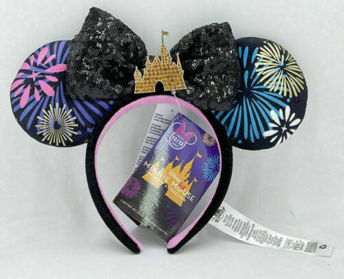2022 Fireworks Ears Minnie Mouse The Main Attraction Mickey Headband Disney - Picture 1 of 5