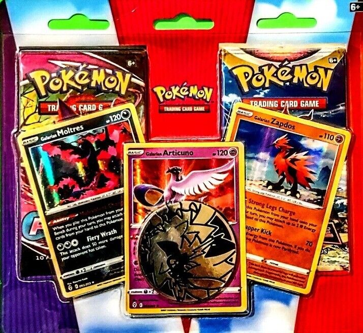 Pokémon TCG: Articuno, Zapdos & Moltres Cards with 2 Booster Packs