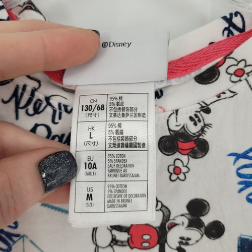 Disney parks Girls Medium love XOXO all over print mickey minnie mouse outfit - Picture 9 of 13