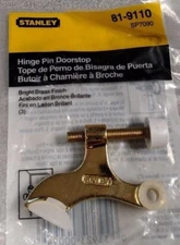 STANLEY 81-9110 AKA SP7090 IN BRASS FINISH HINGE PIN DOOR STOP