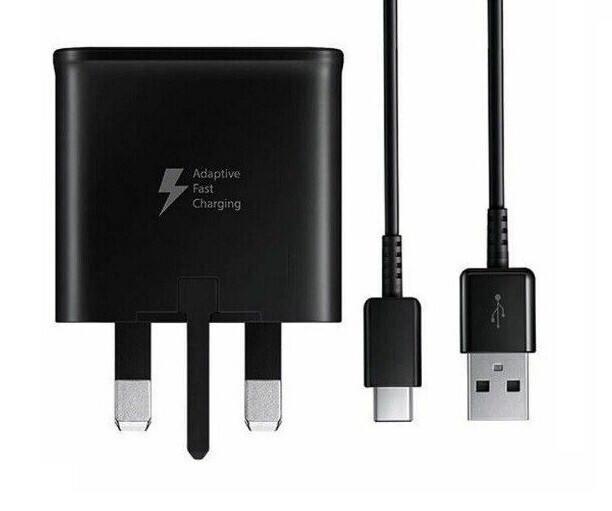 Samsung 15W Fast Charger Plug OR USB-C Cable For Galaxy M12 M32 M6 - Main Image