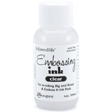 1oz Inkssentials Embossing Refill Ink Clear for DIY Scrapbooking Craft Project