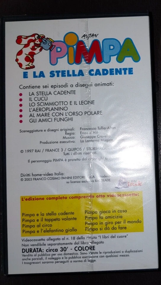 PIMPA E LA STELLA CADENTE Altan VHS 1997 - Immagine 2 di 2