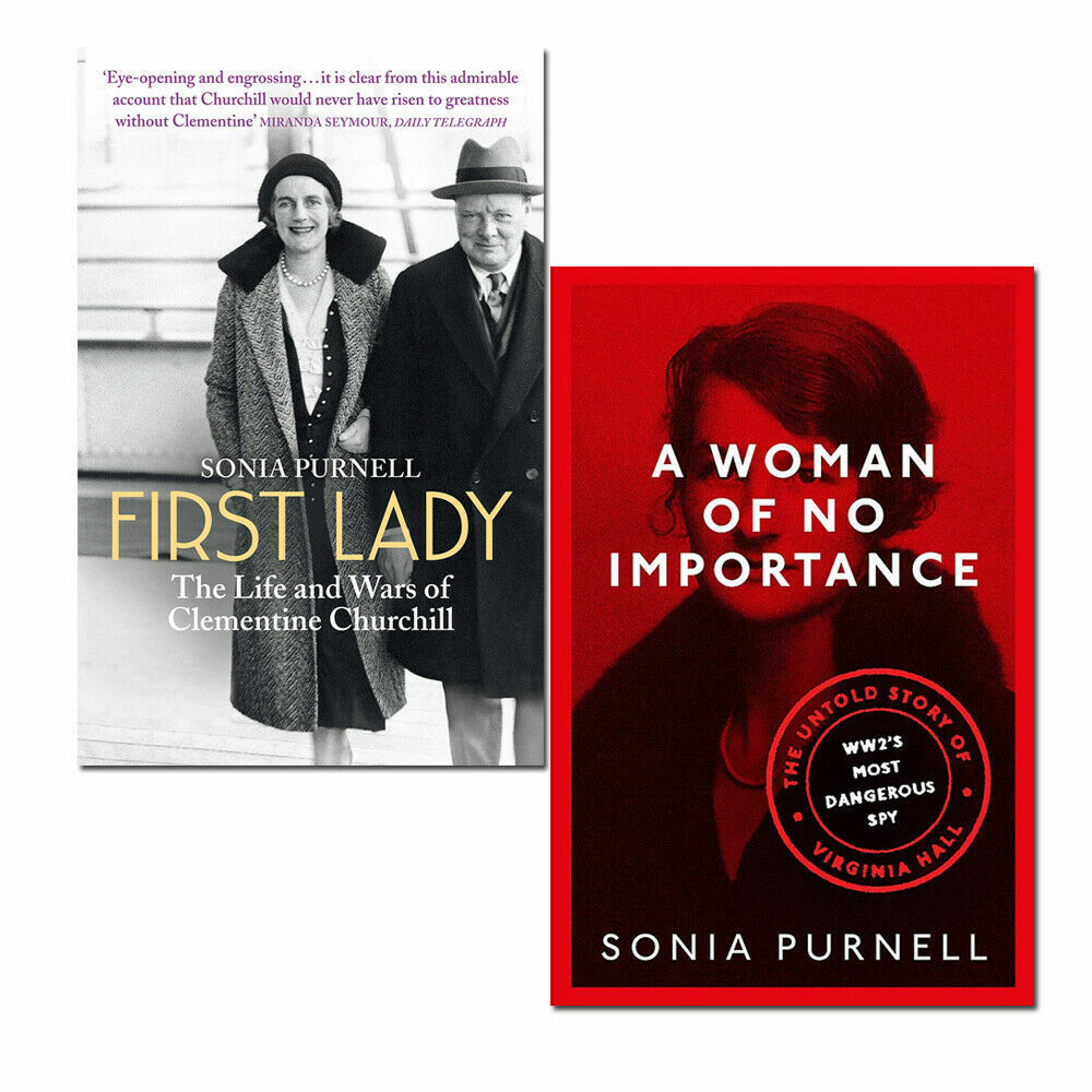 Sonia Purnell Collection 2 Books Set First Lady, A Woman of No Importance NEW