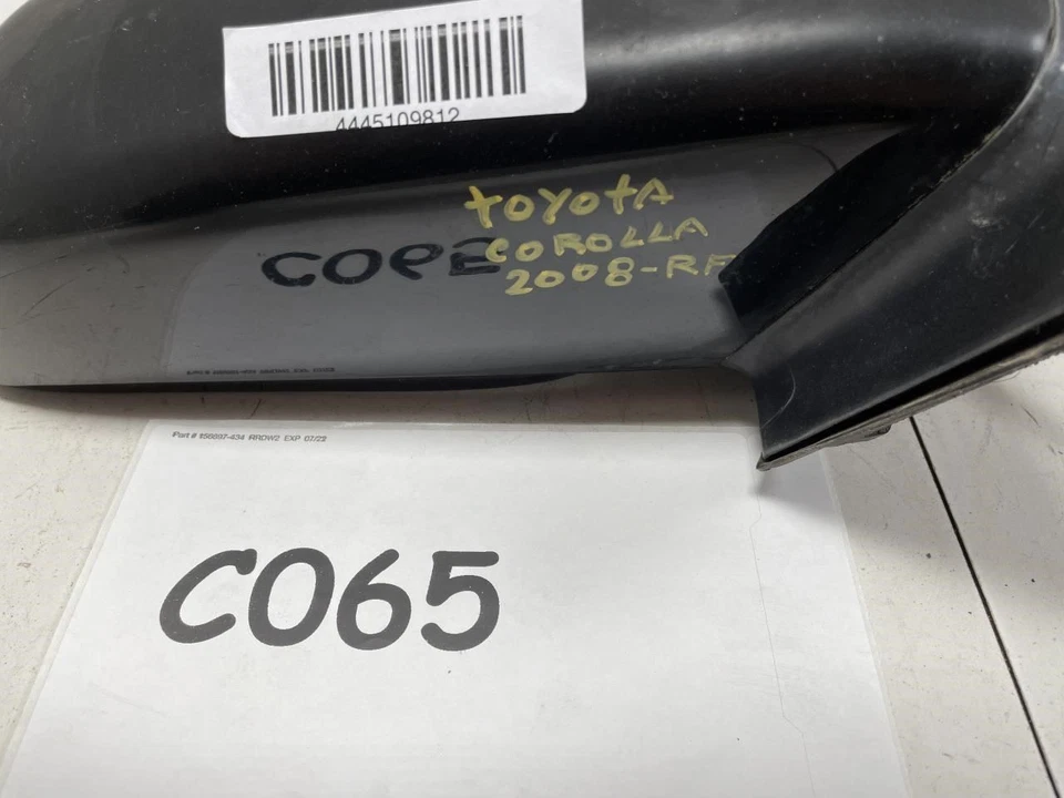 Toyota Corolla 2008 espejo retrovisor eléctrico con vista lateral del pasajero delantero derecho OEM+ Foto 4 de 4