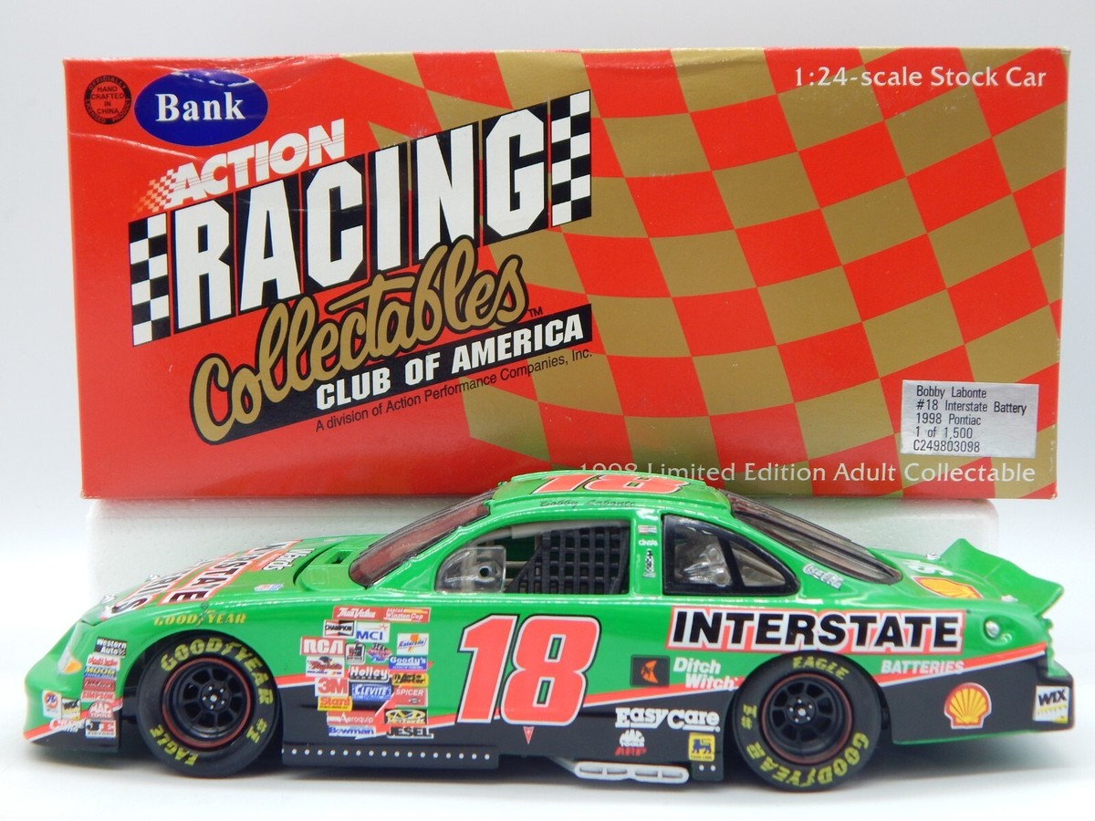 ホットウィール　NASCAR #18 Bobby Labonte Action Nascar #18 Interstate Batteries Bobby Labonte 1:24