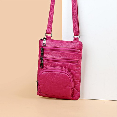 Leather Shoulder Bag Handbag Purse Cross Body Organizer Smart Phone Pockets - Picture 11 of 21