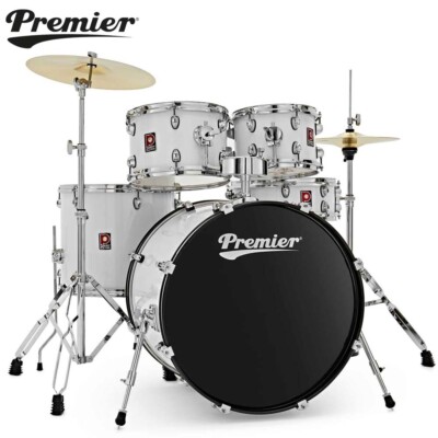 Premier Revolution 20'' 5-Piece Complete Drum Kit White PR20-5DKWHW