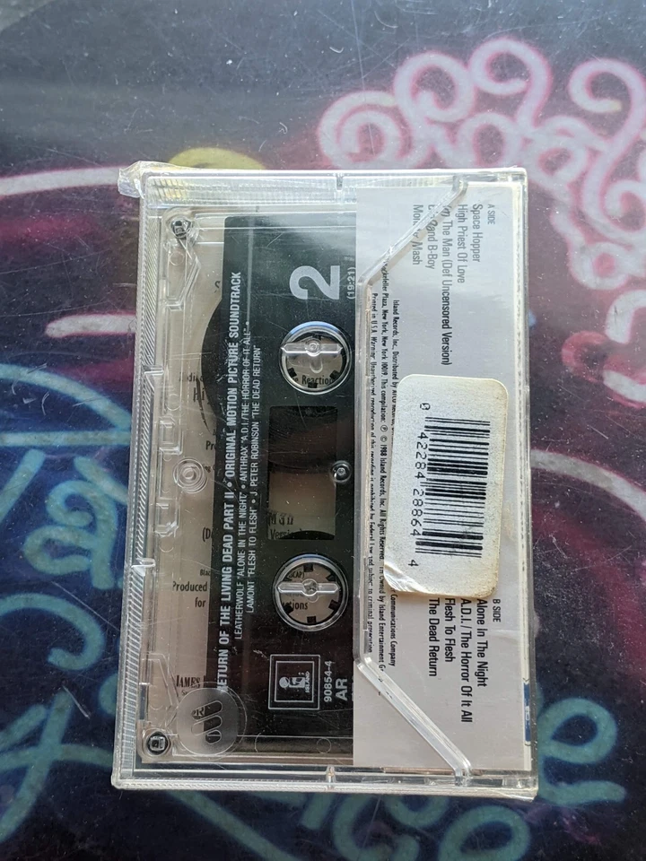 RETURN OF THE LIVING DEAD PART 2 SOUNDTRACK CASSETTE NEW SEALED HORROR CLASSIC - Image 2 of 4