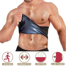Men Sauna Sweat Band Belt Body Shaper Slimming Waist Trainer Weight Loss Girdle