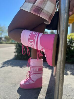 Women's Puffy Lace Up Mid Calf Cozy Winter Boots Wild Diva Jupiter-3