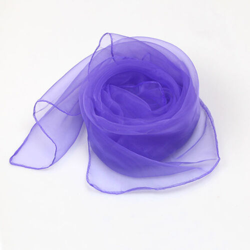 Women Square Scarves Chiffon Fabric Small Scarf Gradient Shawl Neckerchief Gift - Picture 13 of 45