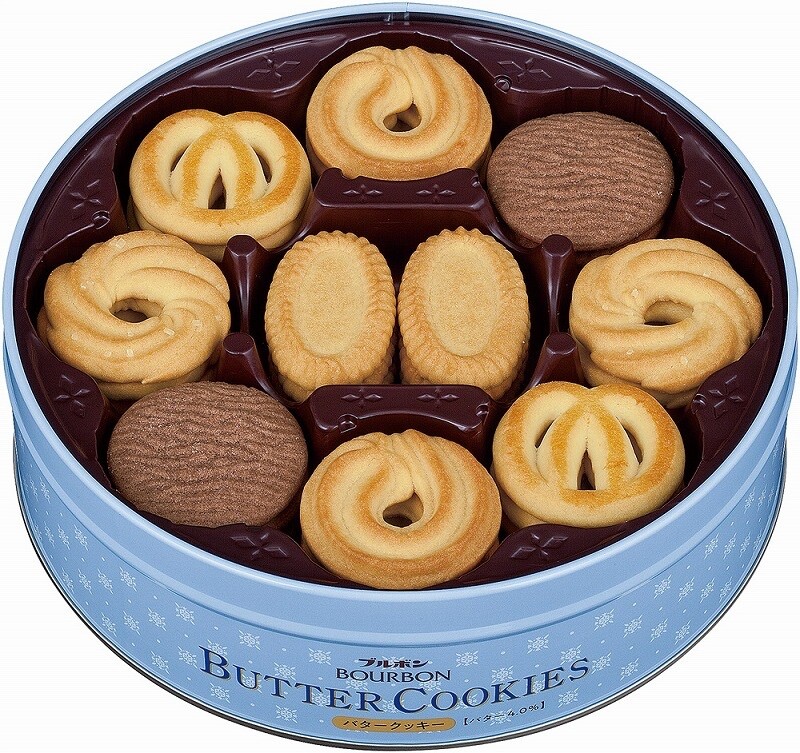 その他 cookie Bourbon Butter Cookies in a Can 5 types, 60PC (Pack of 1