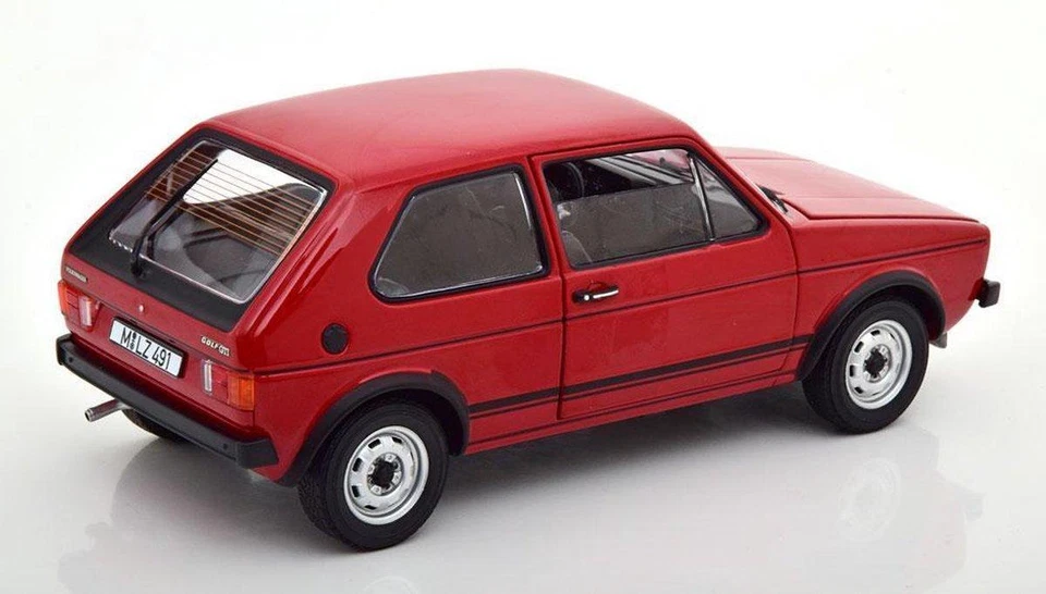 Volkswagen VW Golf 1 GTI Modellino Auto Di Norev IN 1:18 Rosso 188472 - Immagine 3 di 4