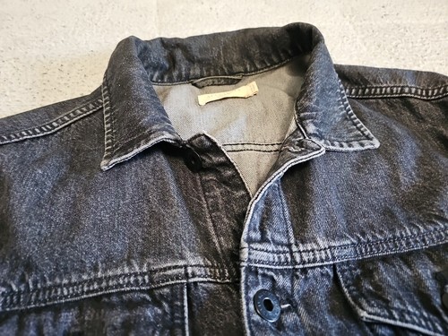 AllSaints Beamer Iron Gray Washed Denim Jacket Men's SZ Medium - Picture 7 of 16