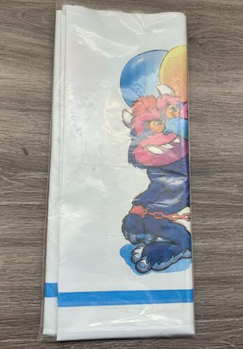 VTG 1986 My Pet Monster Plastic Tablecover 52x84 In. Party Supply Tablecloth NEW - Picture 3 of 3