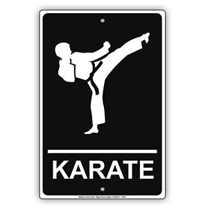 Martial Arts Way Karate MMA Wall Art Decor Novelty Street Aluminum Metal Sign
