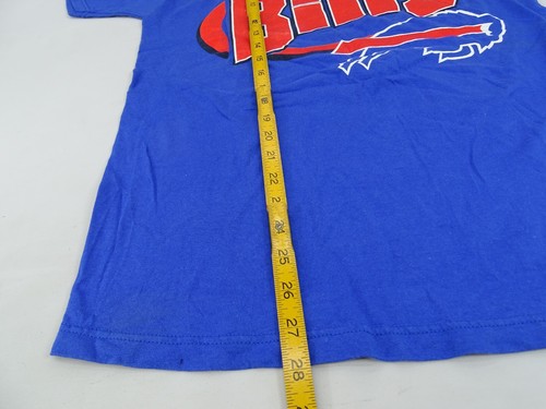Vintage 1990s Buffalo Bills Logo 7 T-Shirt NFL Football Size M Helmet Block Blue - Bild 6 von 6
