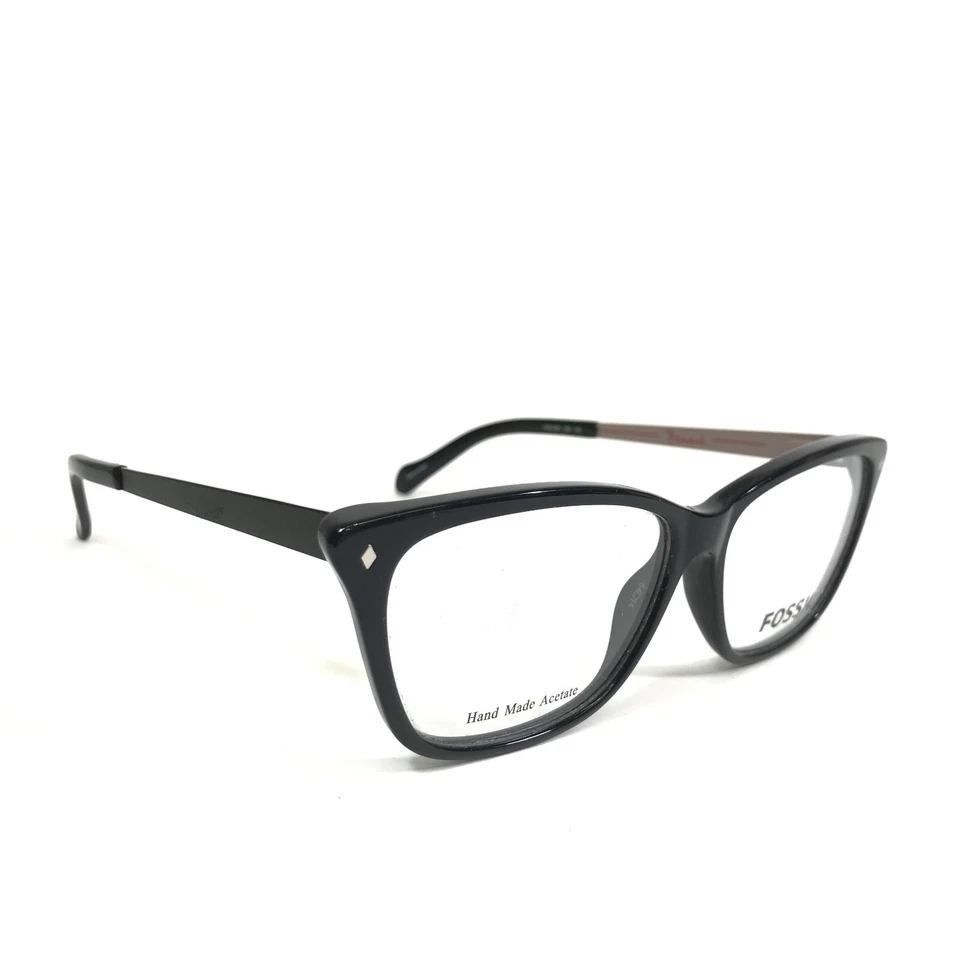 Monturas de gafas Fossil FOS6031 263 negro gris ojo de gato borde completo 54-14-145 Foto 2 de 4