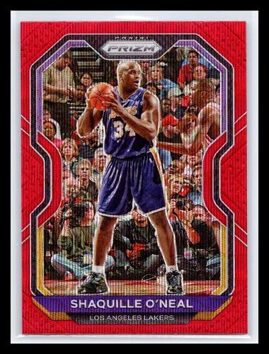 2020-21 Panini Prizm #207 Shaquille O'Neal Red Ice Prizm LA Lakers