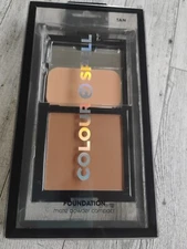 COLOR SPELL FOUNDATION NIB Matte Powder Compact  TAN Fast- Free Shipping
