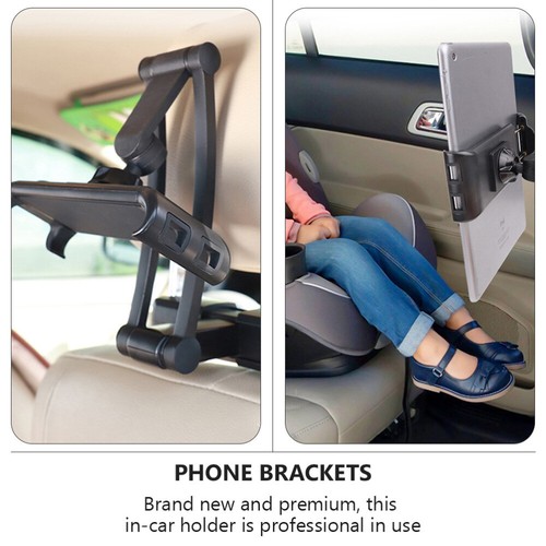 Car Headrest Tablet Phone Bracket Adjustable Car Cell Phone Holding Stand - Photo 4 sur 12