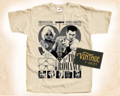 True Romance V2 Vintage T Shirt for Men Unisex DTG NATURAL S-5XL