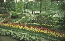 Beautiful Flower Garden At Bartlett Arboretum, Belle Plaine, Kansas Postcard