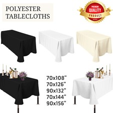 Premium Rectangular Tablecloth | Table Cover for Display, Trade Show, Weddings