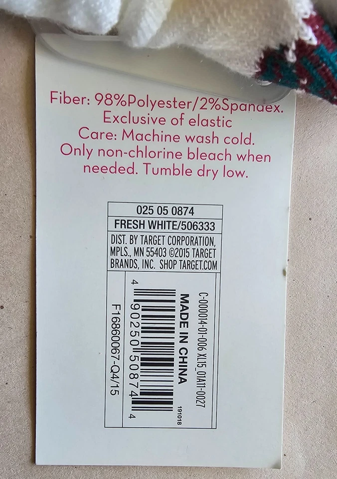 2双Xhilaration羽衣甘蓝/蔬菜低切袜适合尺寸4-10-Brassica oleracea — 第 4/4 张图片