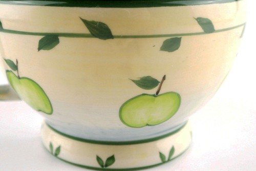 3 pcs Mesa International Handcrafted in China Yellow Green Blue Apple Teapot - Picture 6 of 12