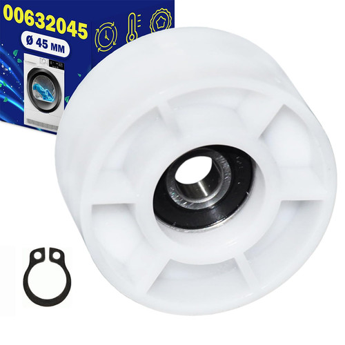PARA Bosch Neff Siemens, rueda de polea de correa de tensión secadora 00632045 - Imagen 4 de 6