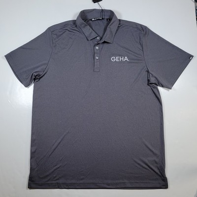 Travis Mathew Prestige Golf Polo Mens XXL GEHA Embroidered Performance Stretch  