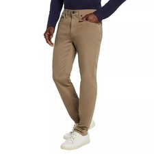 Banana Republic 5-Pocket Mens Pants Tan Slim Fit Straight Leg Stretch 36x30 NWT