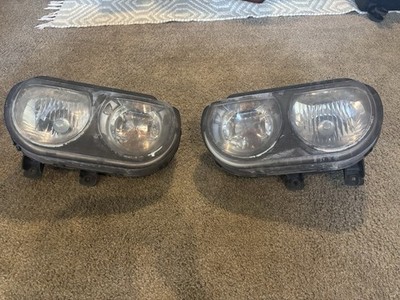 OEM 08-14 Dodge Challenger Halogen Headlights LH RH Pair 5028777AA 5028776AA