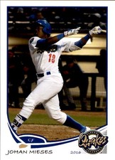 2016 Rancho Cucamonga Quakes Grandstand #22 Johan Mieses Dominican Republic Card