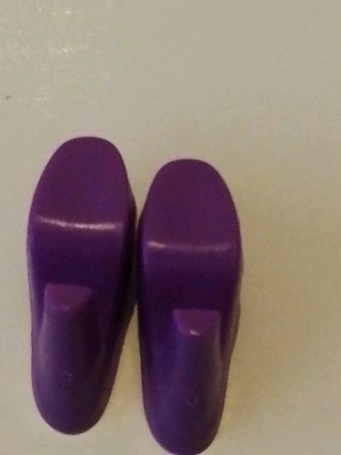 Barbie Vintage New 1995 Purple Open Toe Shoes Heels Pumps Combine Postage - Picture 4 of 6