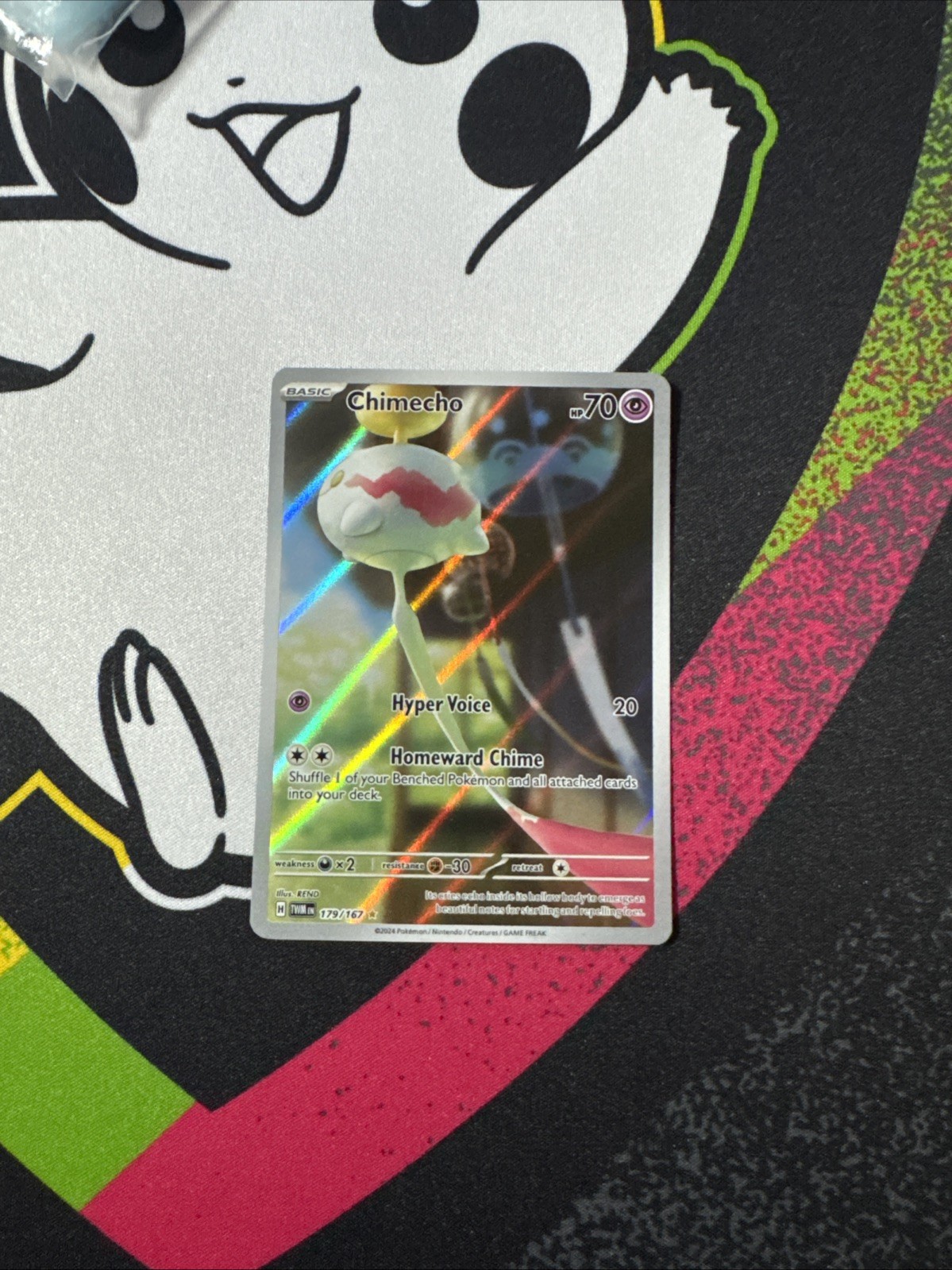 Pokémon TCG Chimecho Holo Card 179/167 Twilight Masquerade Series