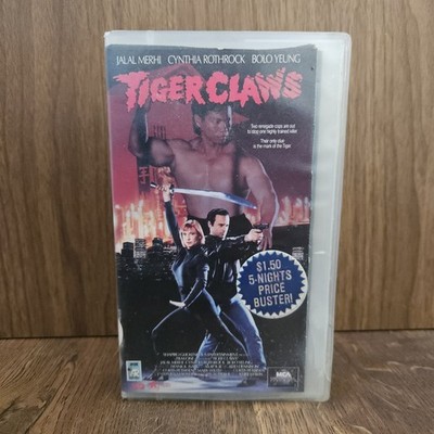 Tiger Claws VHS 1992 Cynthia Rothrock Bolo Yeung Jalal Merhi Rare Martial Arts