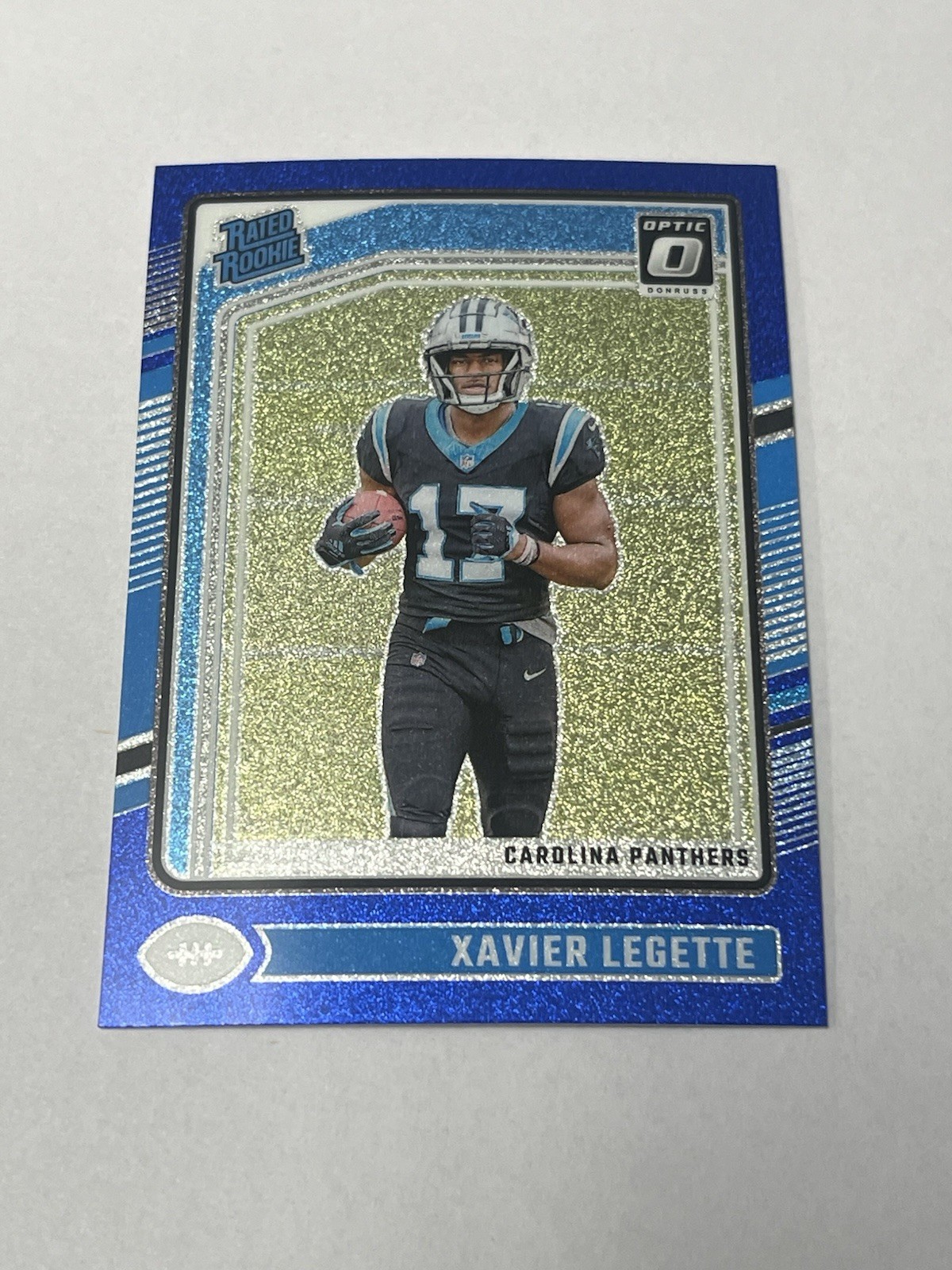 2024 Panini Donruss Optic Blue Glitter Prizm Rated Rookie Xavier Legette #299 💥