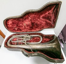 1951 - F.A. Reynolds US Army Marked Euphonium w/ Mouthpiece  Case